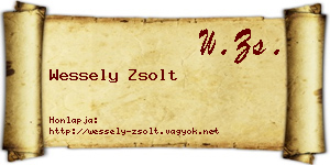 Wessely Zsolt névjegykártya